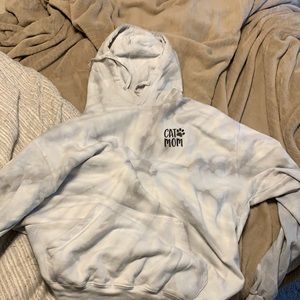 Tie dye Cat mom sweatshirt